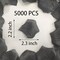0.9LB Black Rose Petals, 5000 Pcs Black Fake Flowers Petals for Weddings,Flower Petals for Romantic Night for Him Set,Faux Silk Rose Petals for Valentine's Day Decorations(2.3'')